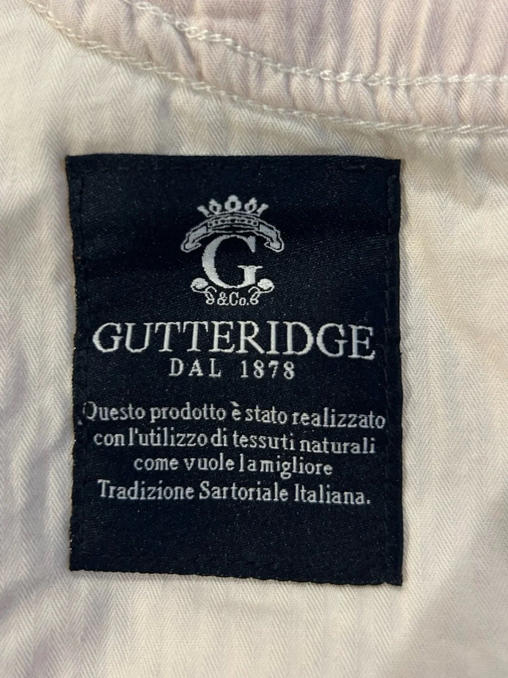 Gutteridge Men's Red Twill Pants - Slim Fit